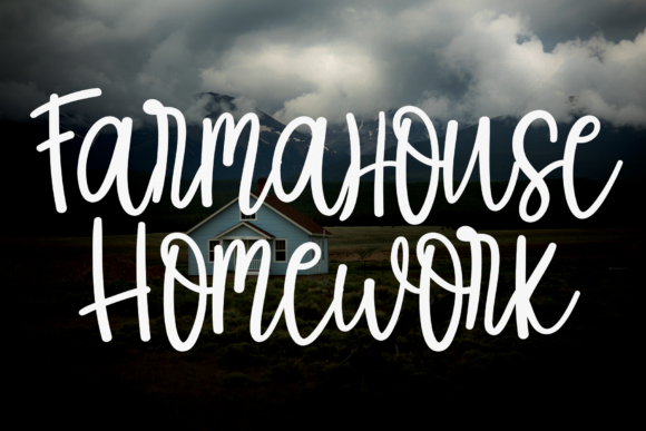 Farmahouse Homework Font - Featured Image