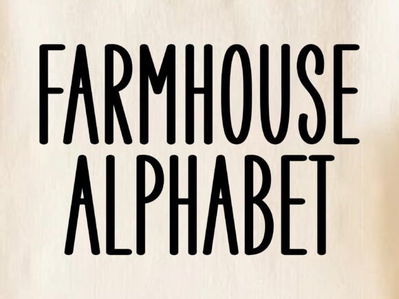 Farmhouse Alphabet Font - Featured Image