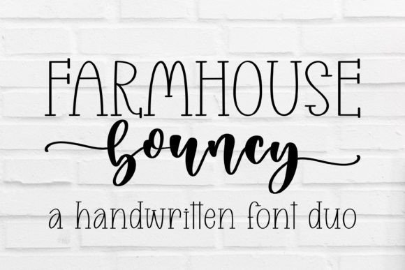 Farmhouse Bouncy Font - Featured Image