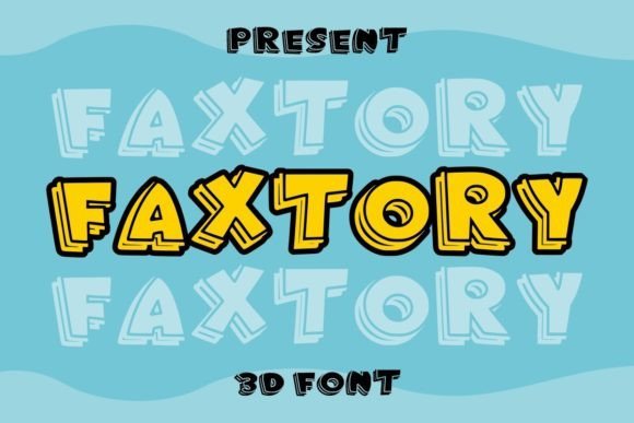 Faxtory Font - Featured Image