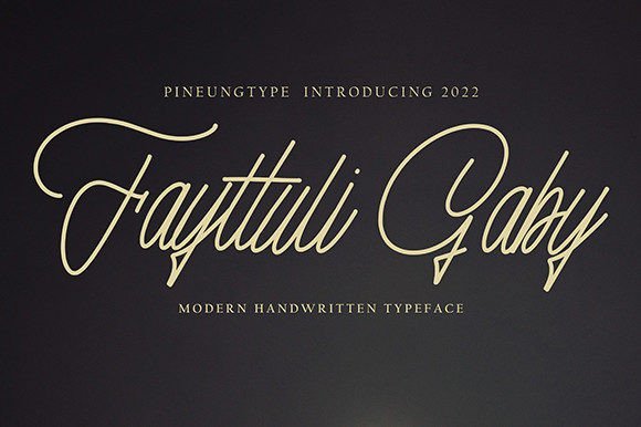 Fayttuli Gaby Font - Featured Image