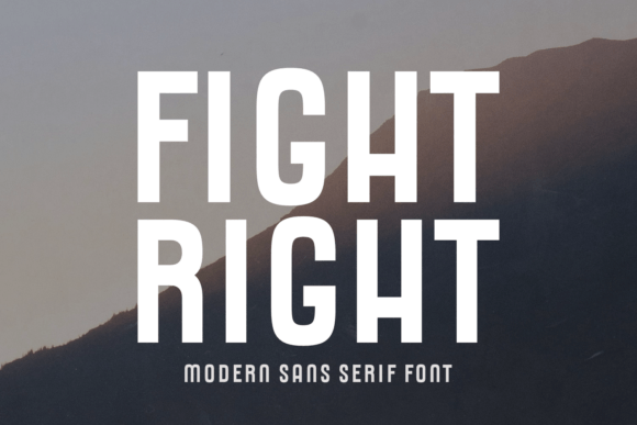 Fight Right Font - Featured Image