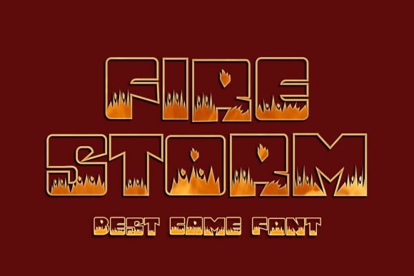 Fire Storm Font - Featured Image