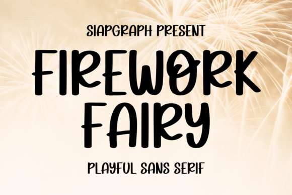 Firework Fairy Font - Featured Image