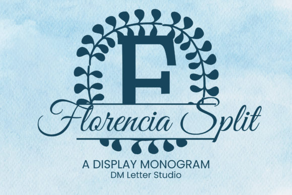 Florencia Split Monogram Font - Featured Image