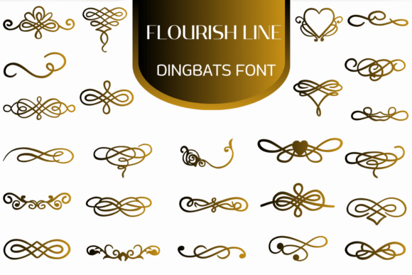 Flourish Line Font - Featured Image