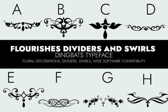 Flourishes Dividers and Swirls Font - Featured Image