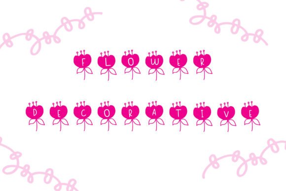 Flower Dingbats Font - Featured Image