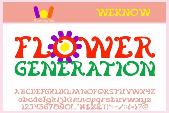 Flower Generation Font - Featured Image