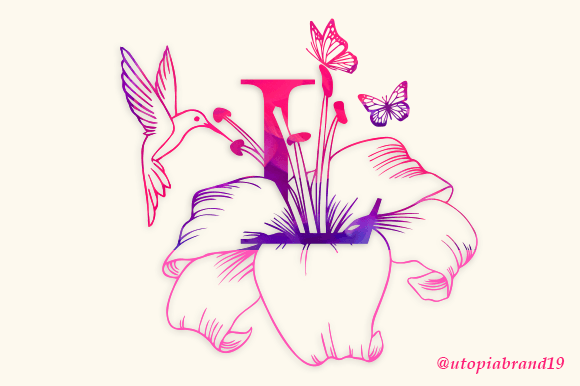 Flower Lily Monogram Font - Featured Image