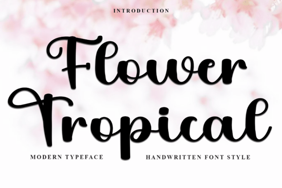 Flower Tropical Font - Featured Image