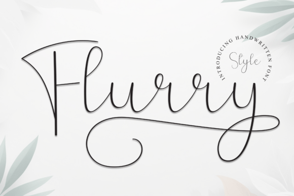 Flurry Font - Featured Image