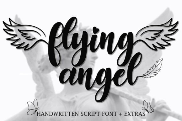 Flying Angel Font - Featured Image