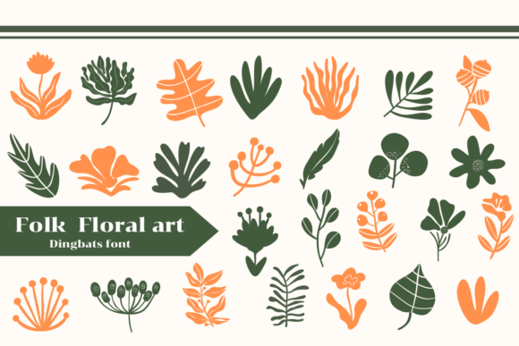 Folk Floral Art Font - Featured Image