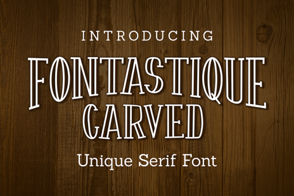 Fontastique Carved Font - Featured Image