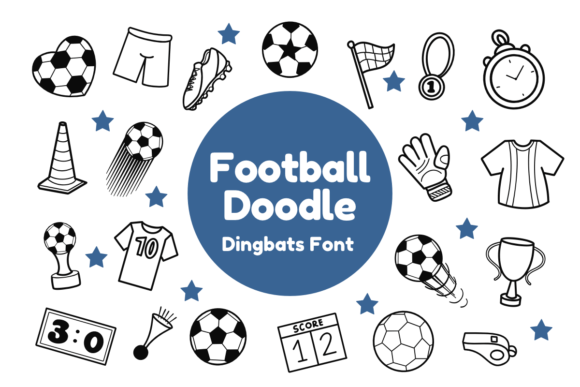 Football Doodle Font - Featured Image