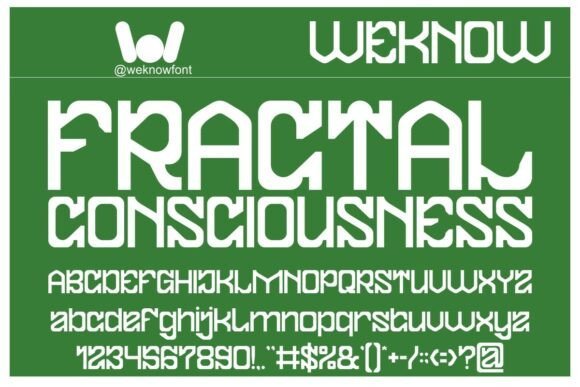 Fractal Consciousness Font - Featured Image