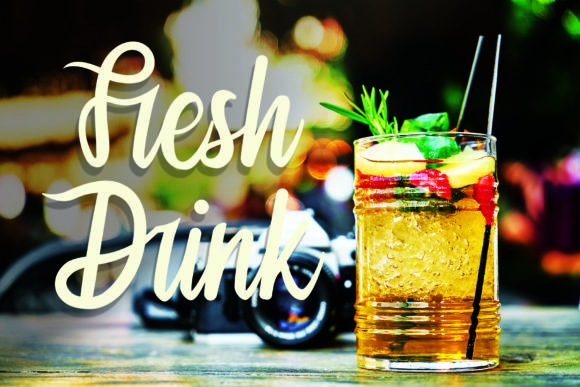 Fresh Drink Font - Featured Image
