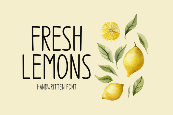 Fresh Lemons Font - Featured Image