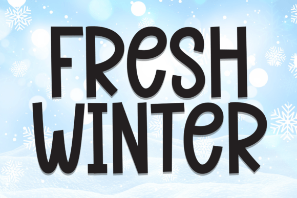 Fresh Winter Font - Featured Image