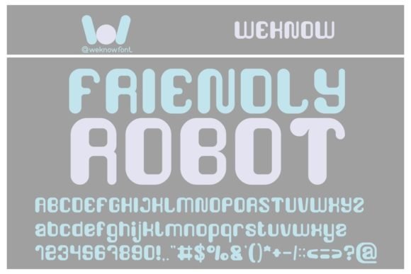 Friendly Robot Font - Featured Image