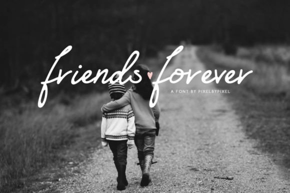 Friends Forever Font - Featured Image