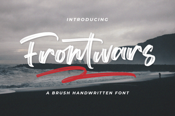 Frontwars Brush Font - Featured Image
