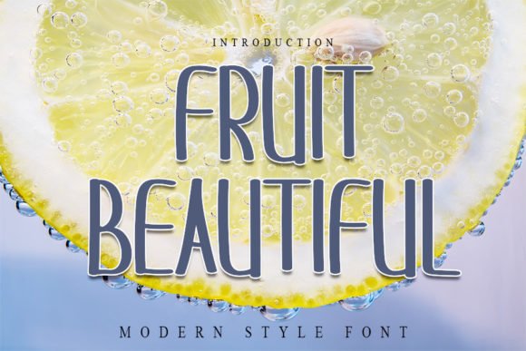 Fruit Beautiful Font - Featured Image