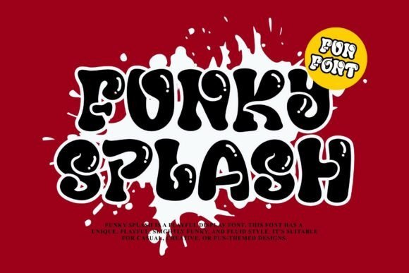 Funky Splash Font - Featured Image