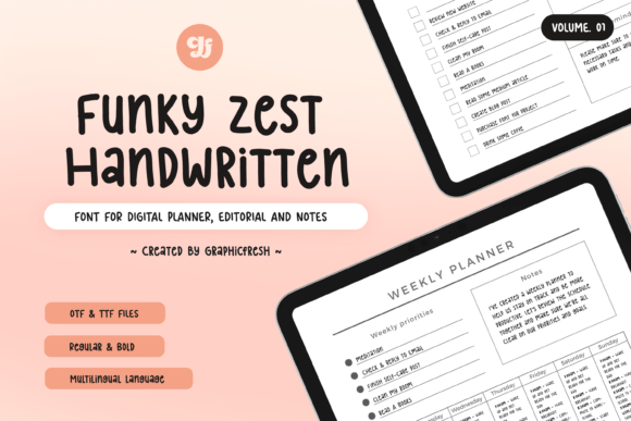 Funky Zest Font - Featured Image