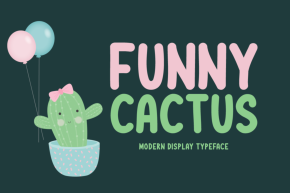 Funny Cactus Font - Featured Image
