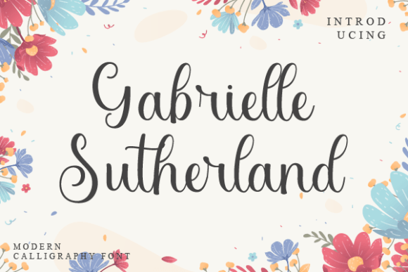 Gabrielle Sutherland Font - Featured Image