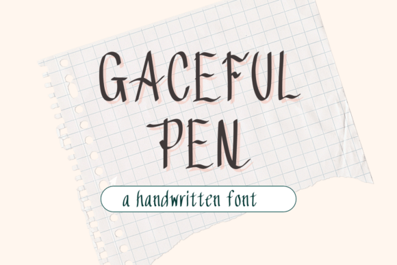 Gaceful Pen Font - Featured Image