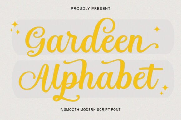 Garden Alphabet Font - Featured Image