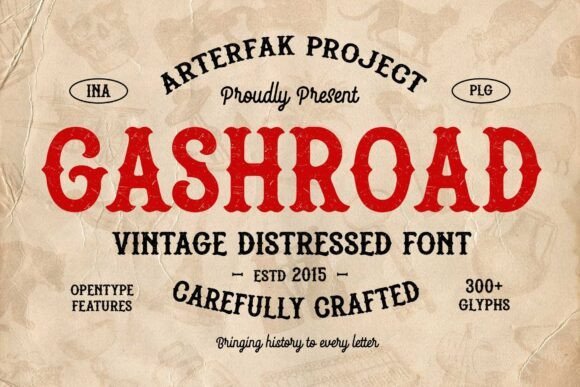 Gashroad Font - Featured Image