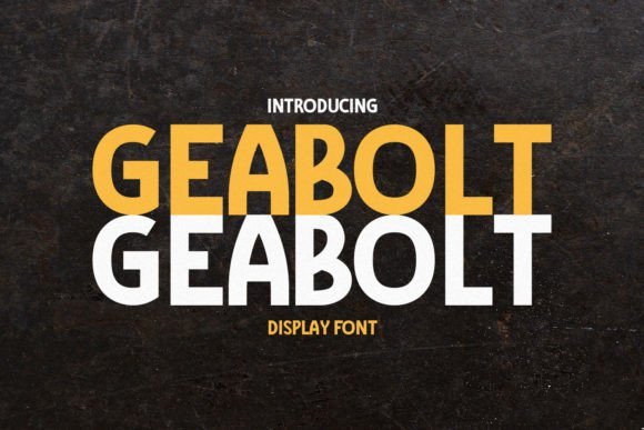 Geabolt Font - Featured Image