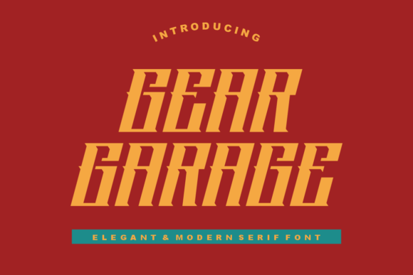 Gear Garage Font - Featured Image