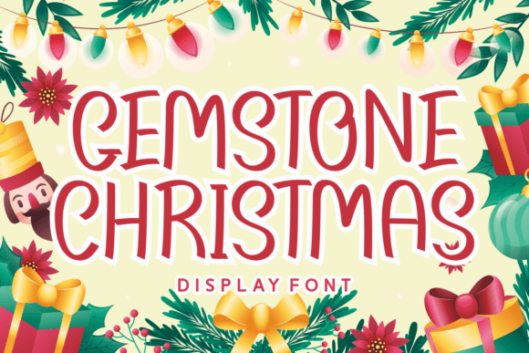 Gemstone Christmas Font - Featured Image