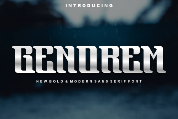Genorem Font - Featured Image