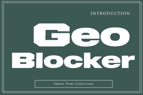 Geo Blocker Font - Featured Image
