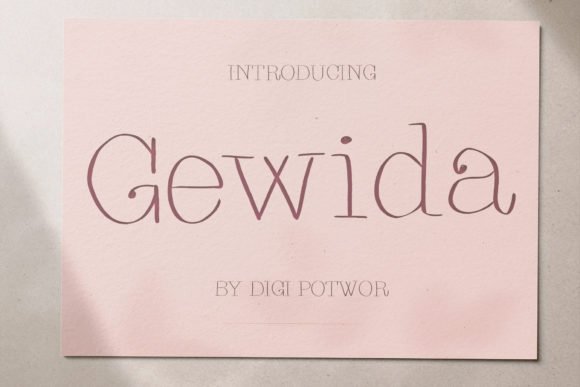 Gewida Font - Featured Image