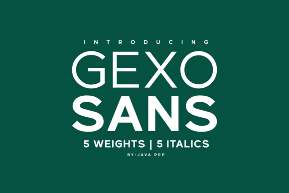 Gexo Sans Font - Featured Image