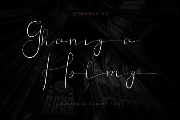 Ghaniya Holmy Font - Featured Image