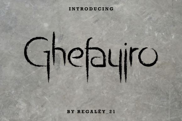 Ghefayjro Font - Featured Image