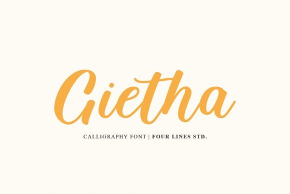 Gietha Font - Featured Image