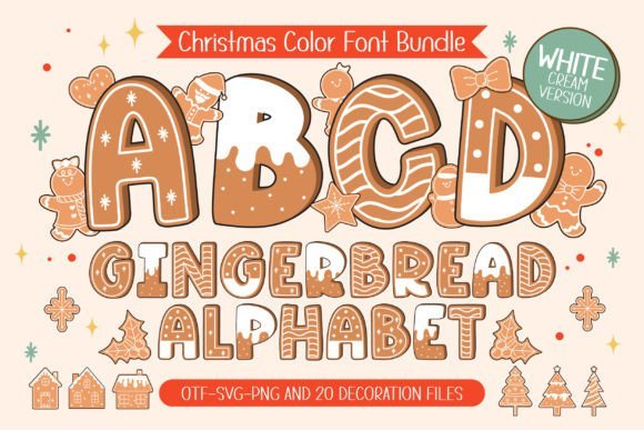 Gingerbread White Cream Font - Featured Image