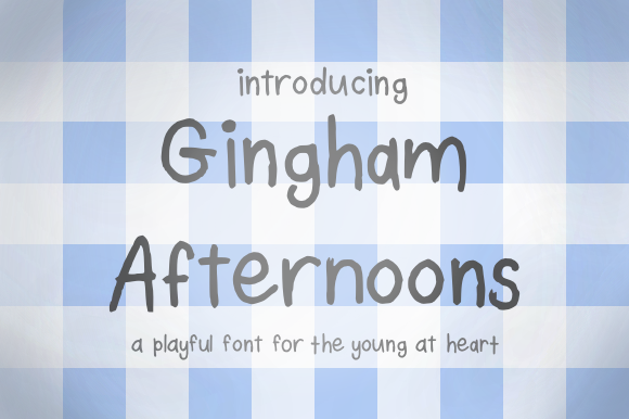 Gingham Afternoons Font - Featured Image