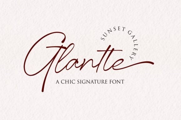 Glantte Font - Featured Image