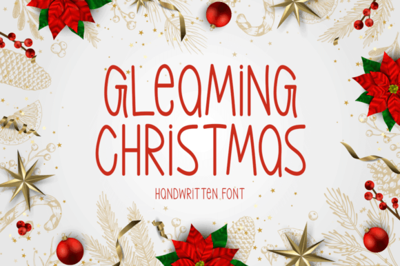 Gleaming Christmas Font - Featured Image