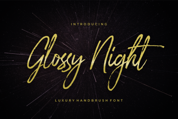 Glossy Night Font - Featured Image
